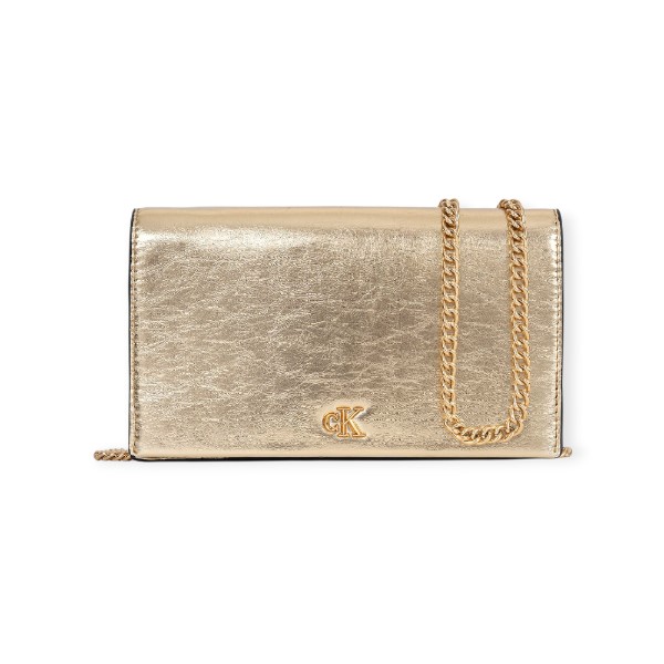 Γυναικεία τσάντα Calvin Klein CK Metallic Wallet on Chain